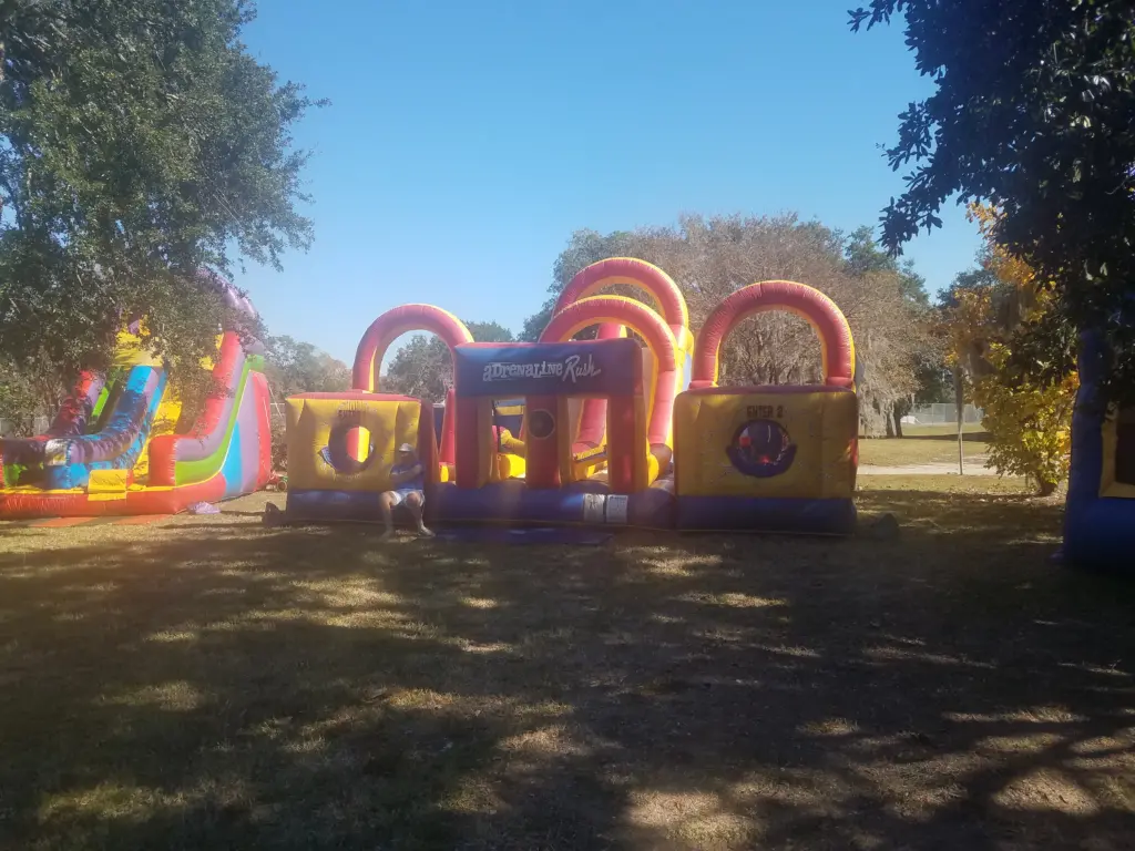 The Adrenaline Rush, a competitive obstacle course inflatable